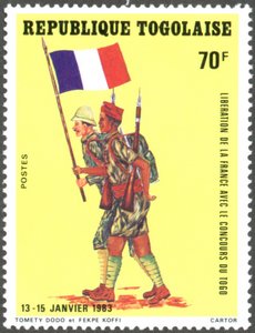 Liberation de la France avec le concours du Togo