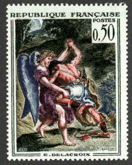 Lutte de Jacob et de l'Ange, par Delacroix