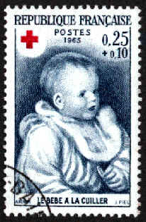 Bébé à la cuillère, par Renoir