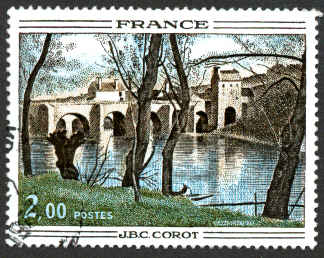 Pont de Mantes, par Corot